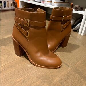 Brown Leather Ankle Boots
